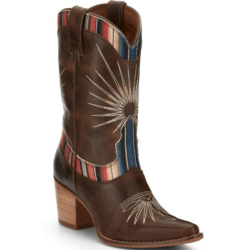 WOMEN\'S CONCHITA BROWN SERAPE WESTERN BOOTS ME1924-Brown