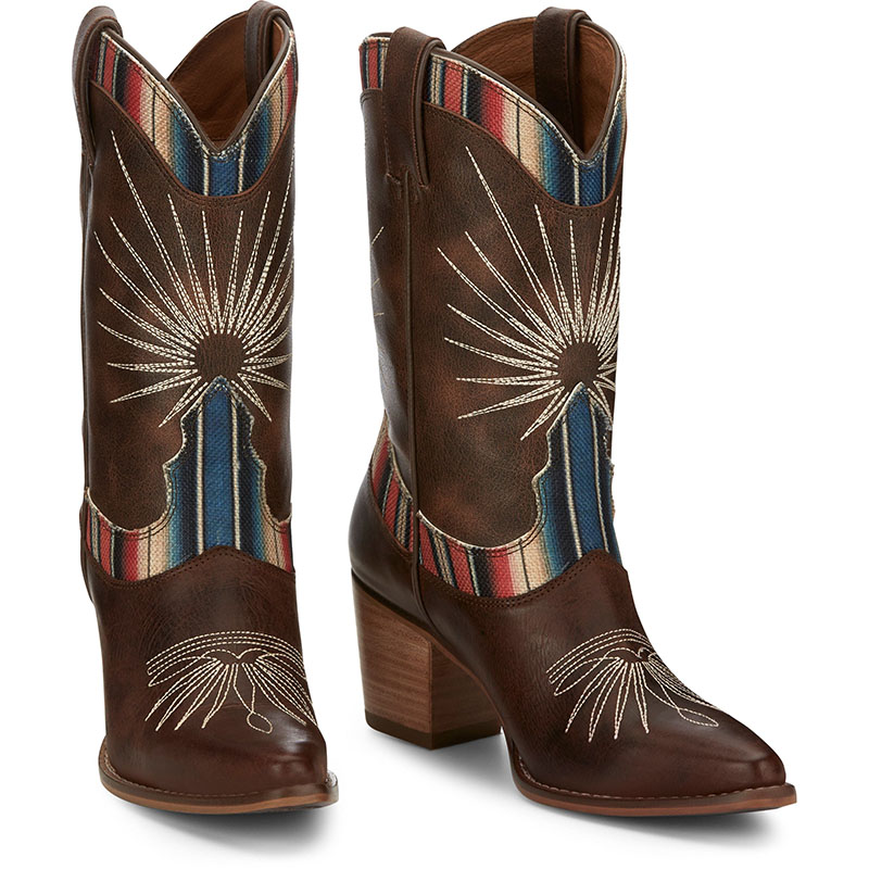 WOMEN\'S CONCHITA BROWN SERAPE WESTERN BOOTS ME1924-Brown