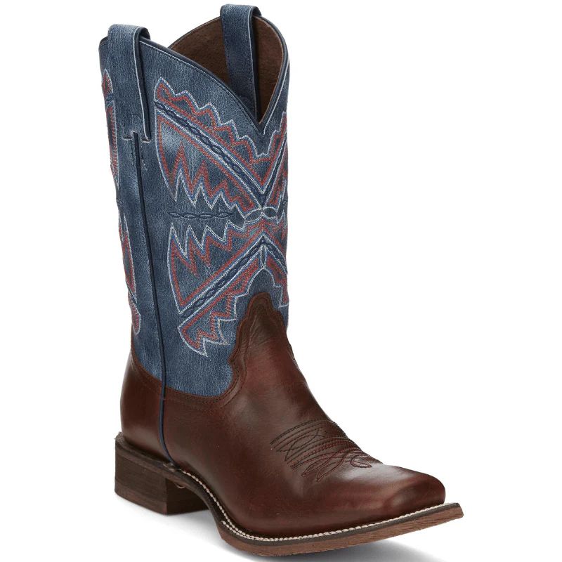 WOMEN'S HERO NAIDA BLUE SQUARE TOE WESTERN BOOTS NL5417-Blue