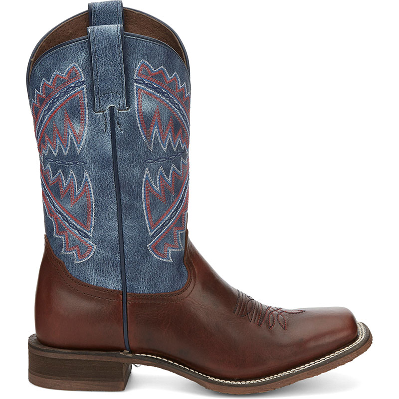 WOMEN\'S HERO NAIDA BLUE SQUARE TOE WESTERN BOOTS NL5417-Blue